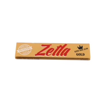 Feuilles à rouler Zetla King Size Slim couleur or - Amsterdam Quality