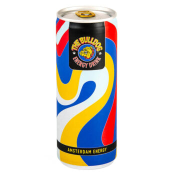 Boisson énergisante The Bulldog Amsterdam, parfaite pour un boost d’énergie au quotidien.