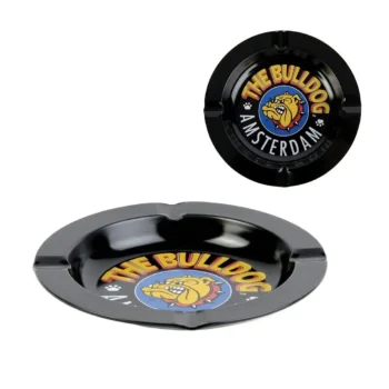 Cendrier en métal The Bulldog Amsterdam vue decoté